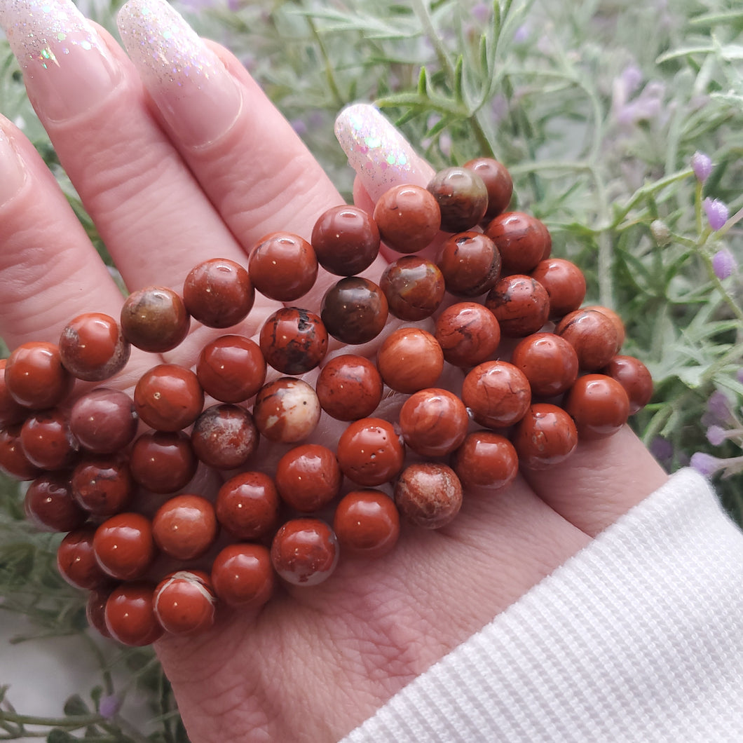 Red Jasper Stretch Bracelet