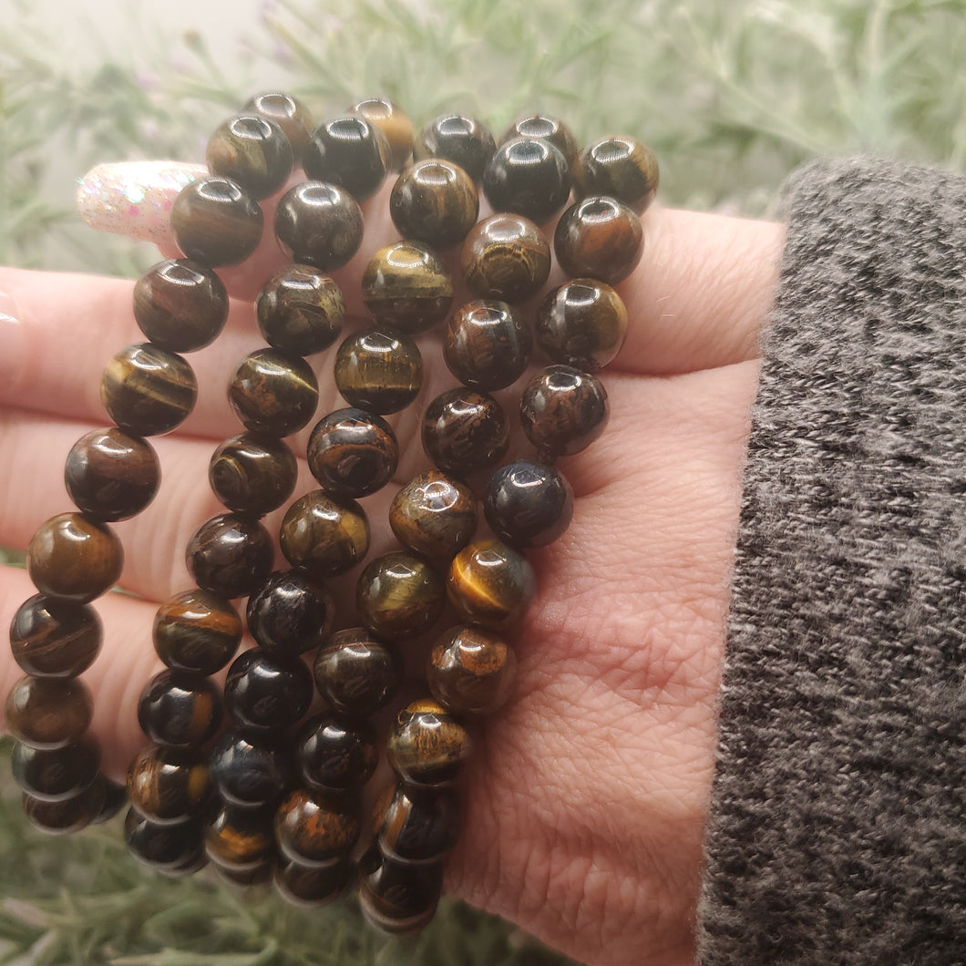 Blue Tigers Eye Stretch Bracelet