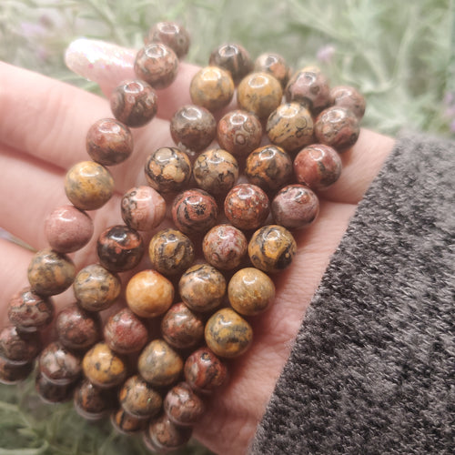 Leopard Jasper Stretch Bracelet