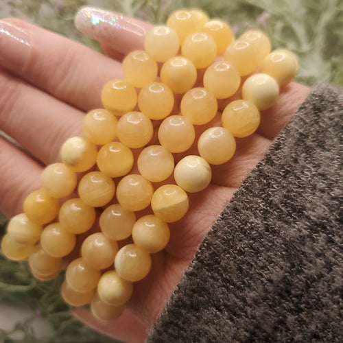 Yellow Calcite Stretch Bracelet