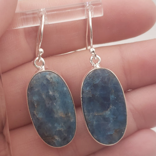 Blue Apatite Sterling Silver Earrings