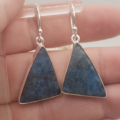 Blue Apatite Sterling Silver Earrings