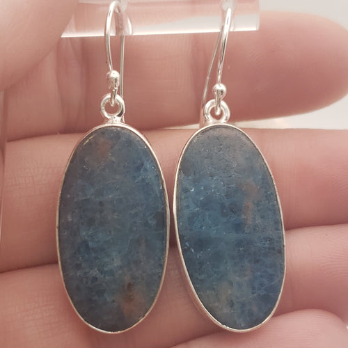 Blue Apatite Sterling Silver Earrings