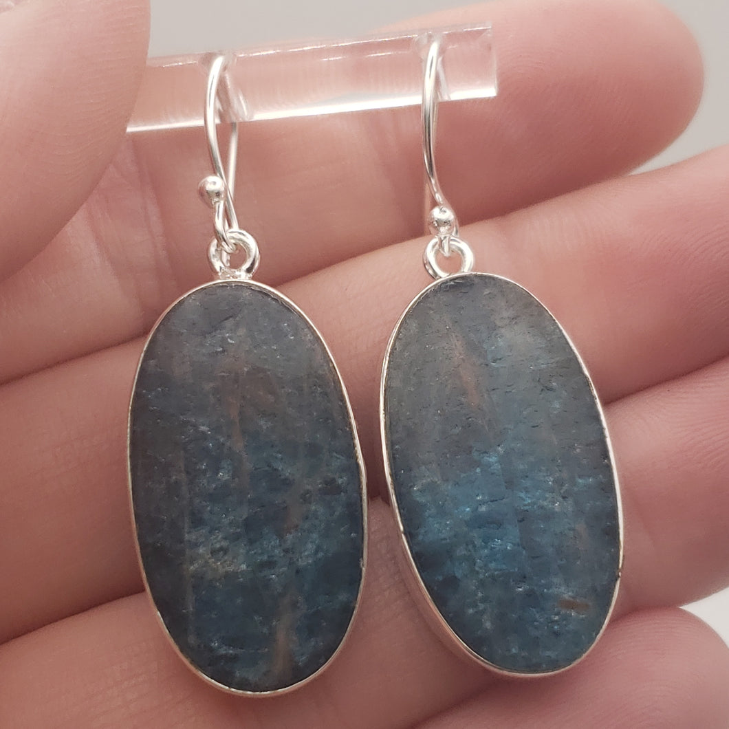 Blue Apatite Sterling Silver Earrings