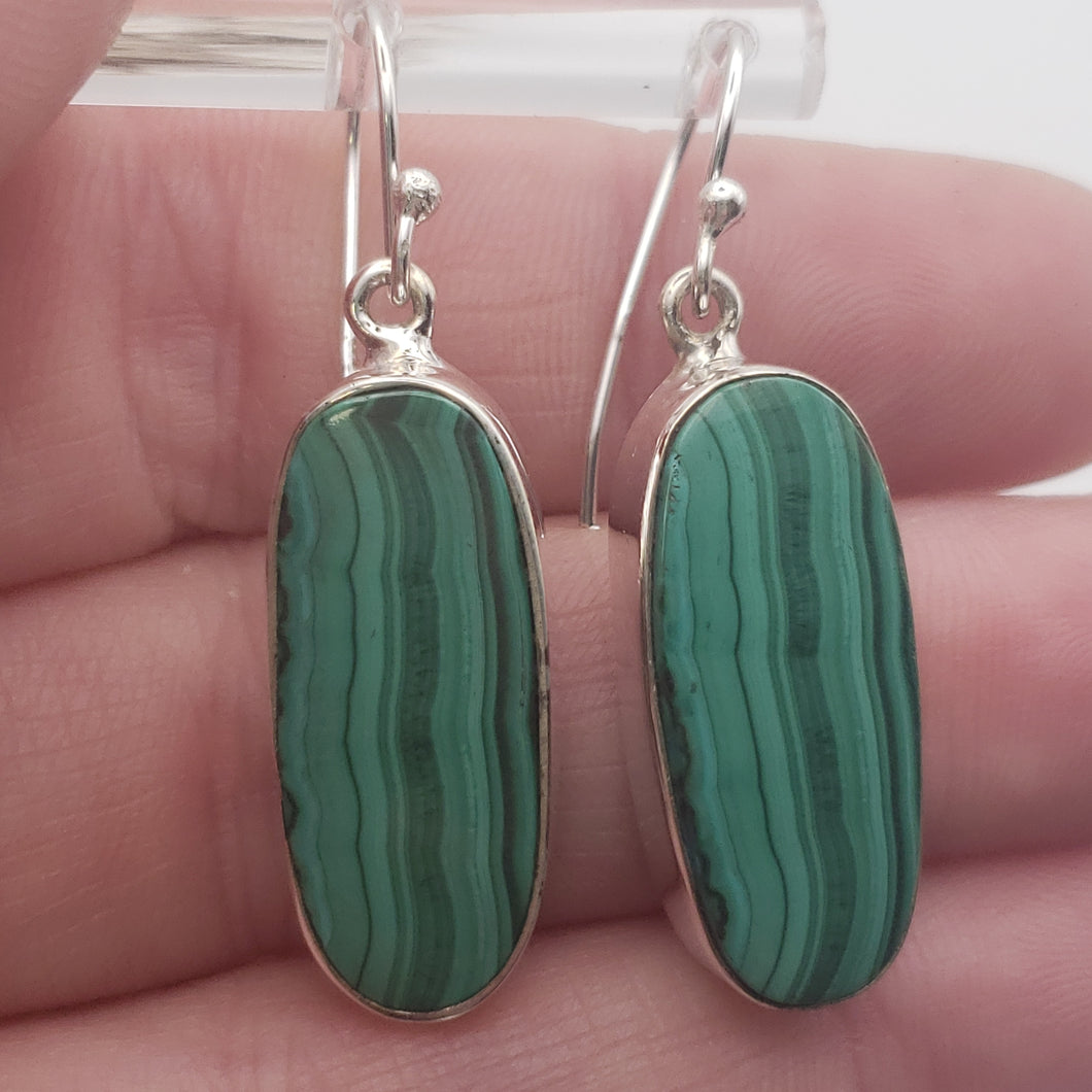 Malachite Sterling Silver Earrings