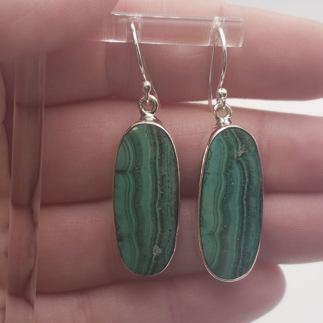 Malachite Sterling Silver Earrings