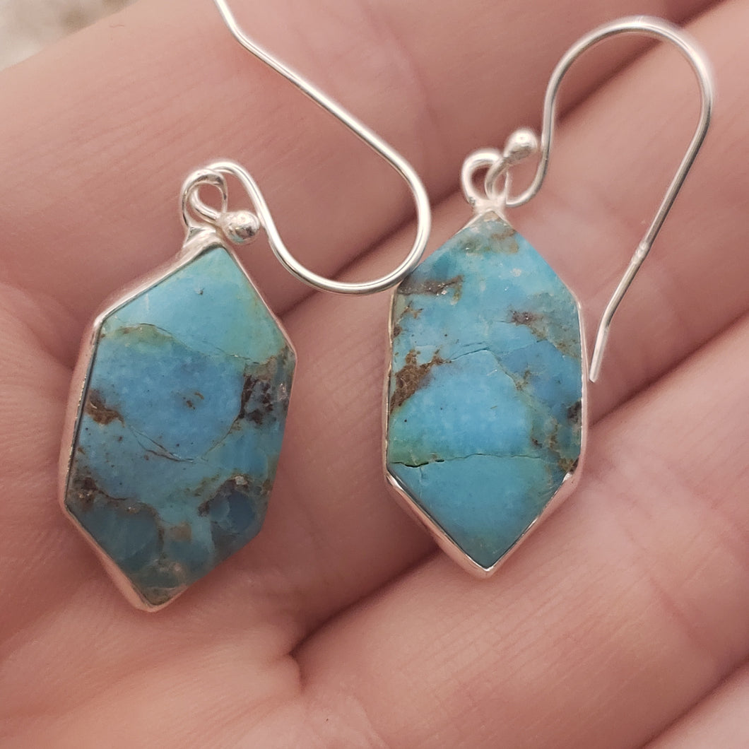 Mojave Turquoise Sterling Silver Earrings