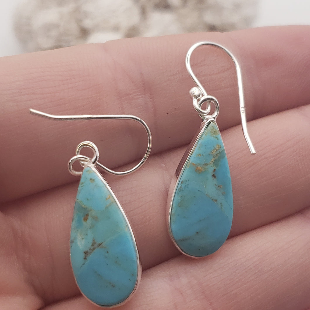 Mojave Turquoise Sterling Silver Earrings