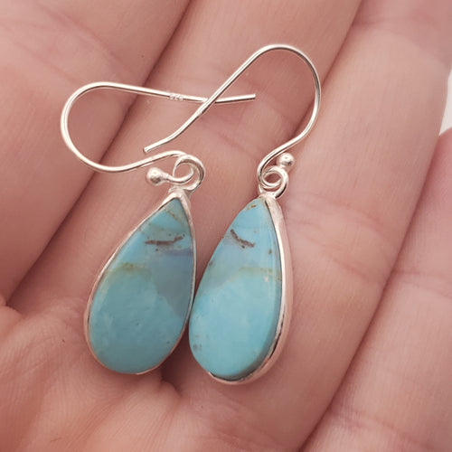 Mojave Turquoise Sterling Silver Earrings