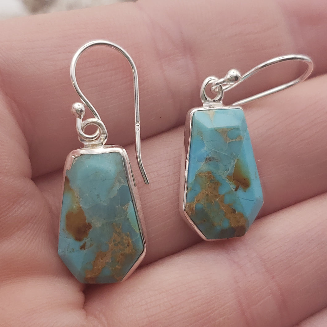 Mojave Turquoise Sterling Silver Earrings