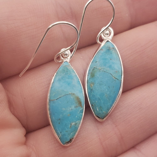 Mojave Turquoise Sterling Silver Earrings