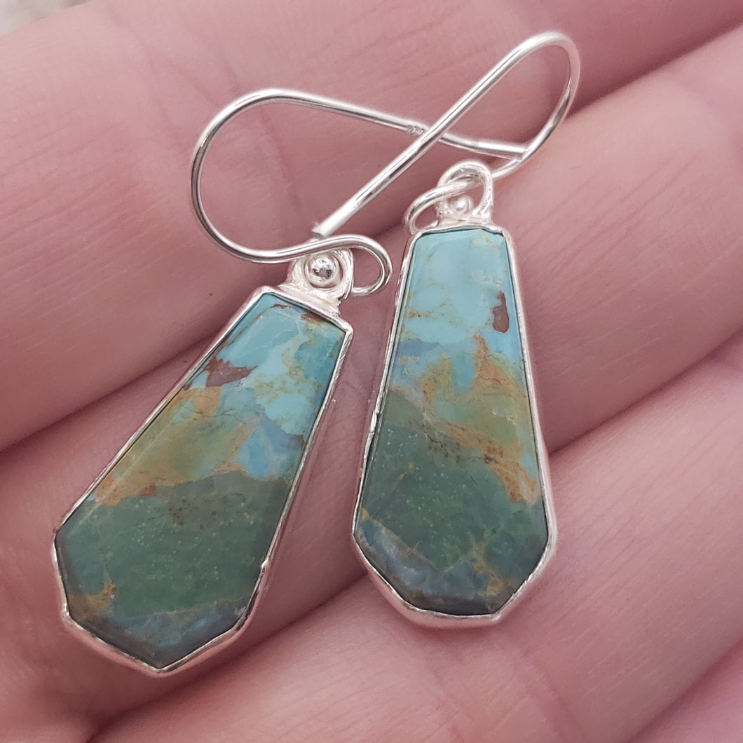 Mojave Turquoise Sterling Silver Earrings