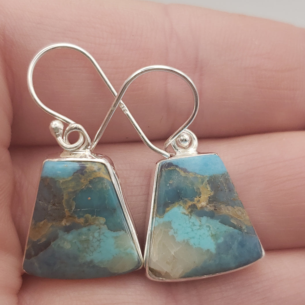 Mojave Turquoise Sterling Silver Earrings