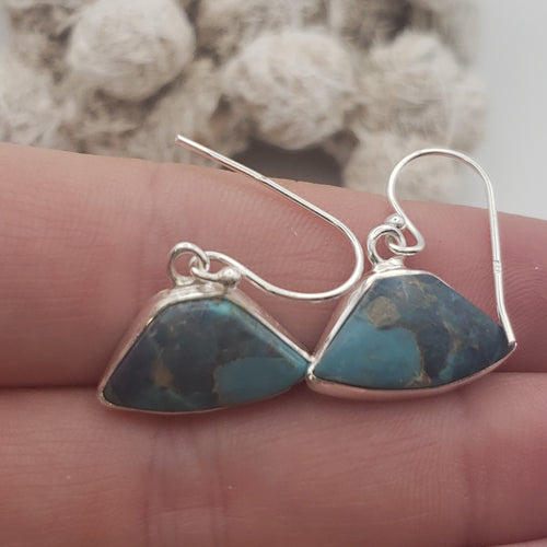 Mojave Turquoise Sterling Silver Earrings