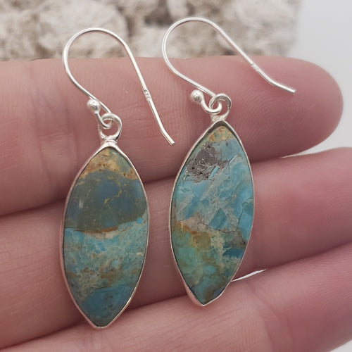 Mojave Turquoise Sterling Silver Earrings