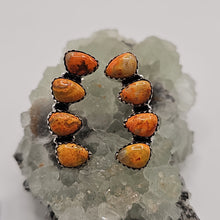 Load image into Gallery viewer, Bumblebee Jasper Sterling Silver Crawler Earrings