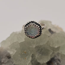 Load image into Gallery viewer, Aurora Sunflower Sterling Silver Ring Size 5.5