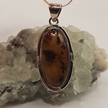 Load image into Gallery viewer, Baltic Amber Sterling Silver Pendant with 20&quot; Sterling Silver Necklace