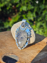 Load image into Gallery viewer, Black Rutile Sterling Silver Pendant