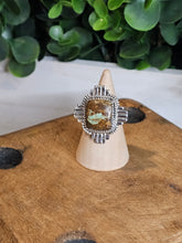 Load image into Gallery viewer, #8 Mine Turquoise Sterling Silver Ring Size 8