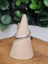 Load image into Gallery viewer, Turquoise &amp; Checkerboard Open Faced Sterling Silver Ring