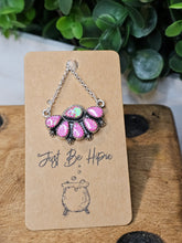 Load image into Gallery viewer, Pink Fire Opal Sterling Silver Closeback Pendant with 18&quot; Necklace