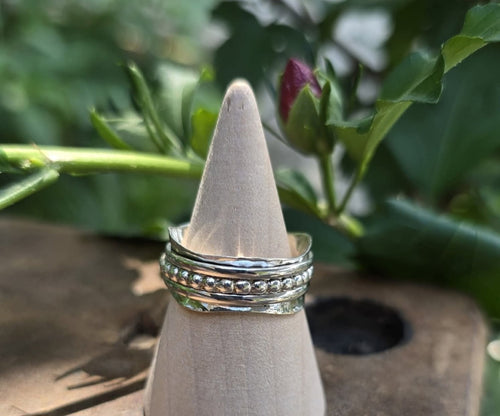 Sterling Silver 360 Spinner Fidget Ring