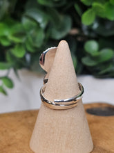 Load image into Gallery viewer, Turquoise &amp; Checkerboard Adjustable Sterling Silver Ring