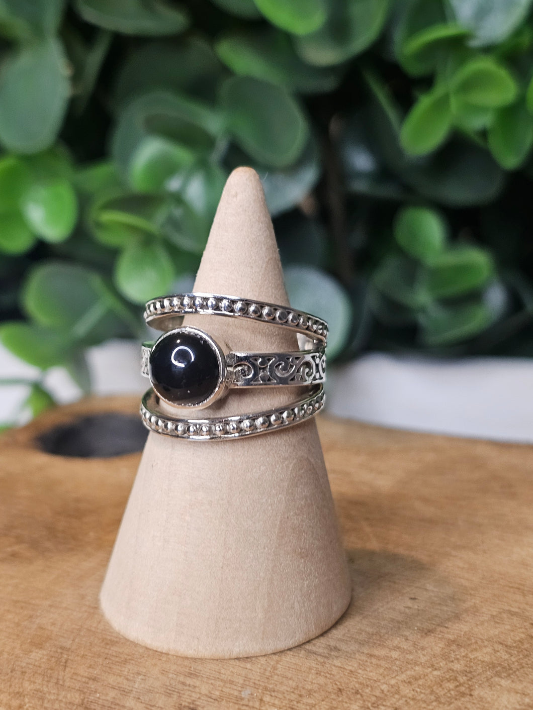 Black Onyx Sterling Silver Ring