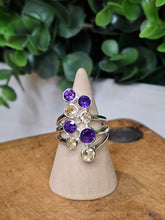 Load image into Gallery viewer, Amethyst &amp; Citrine Sterling Silver Ring