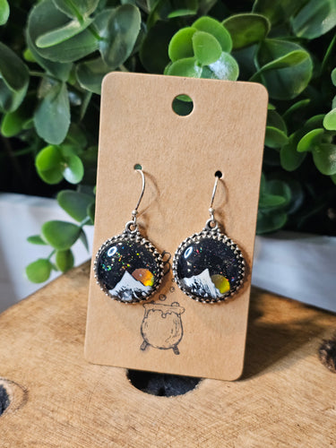 Aurora Borealis Sterling Silver Earrings