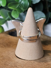 Load image into Gallery viewer, Black Onyx Sterling Silver Adjustable Bat Ring