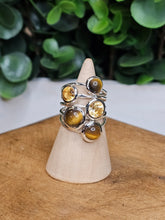 Load image into Gallery viewer, Tigers Eye &amp; Citrine Sterling Silver Ring