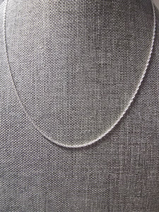 Italian Sterling Silver 22 inch Loose Rope Necklace