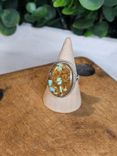 Load image into Gallery viewer, #8 Mine Turquoise Sterling Silver Ring Size 11