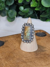 Load image into Gallery viewer, #8 Mine Turquoise Sterling Silver Ring Size 7