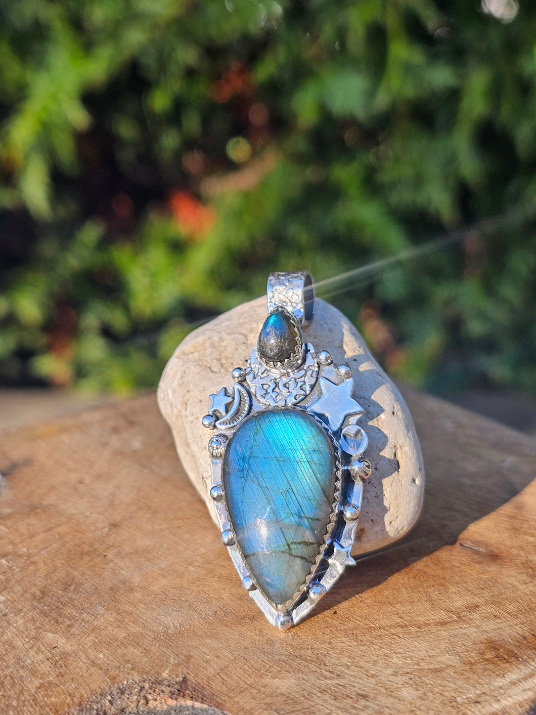Labradorite Sterling Silver Pendant
